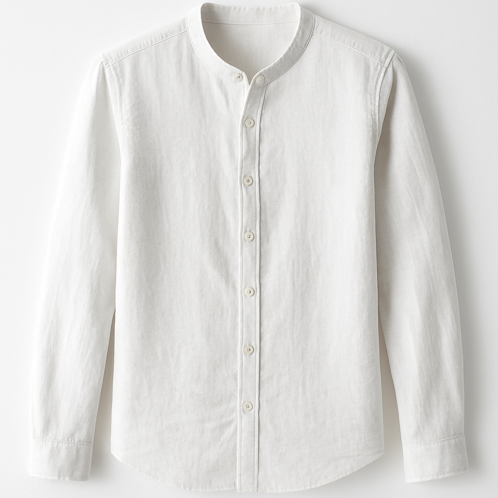 Henley Shirt Men’s Ardenze Slim Fit Cotton-Linen