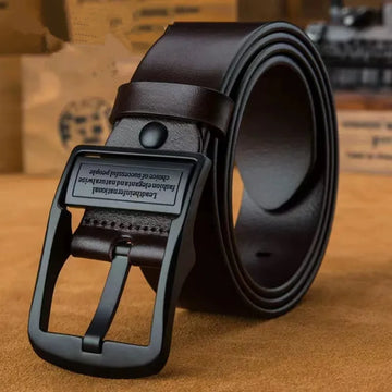 Belt Men’s Ardenze Fashion Metal Alloy Pin Buckle Black 110cm