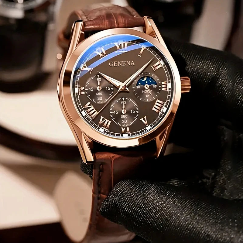 Watch Men’s Ardenze Business & Casual Quartz Leather