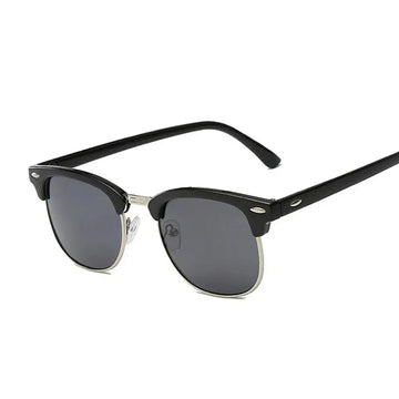 Sunglasses Unisex Ardenze Half‑Frame Polarized Metal Retro Rivet UV400