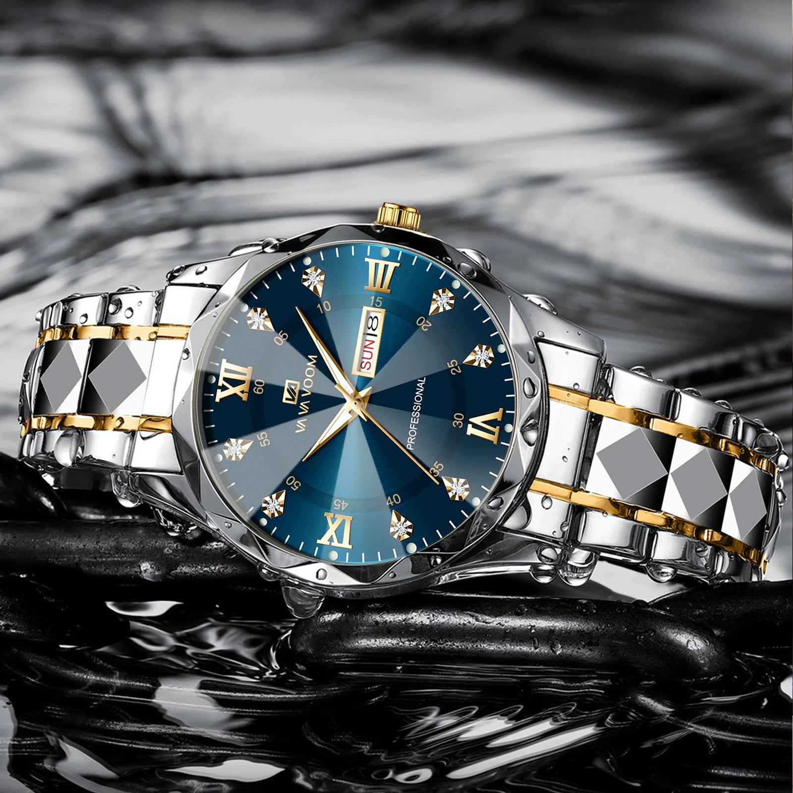 Watch Men’s Ardenze Water Diamond Luxury Night Glow